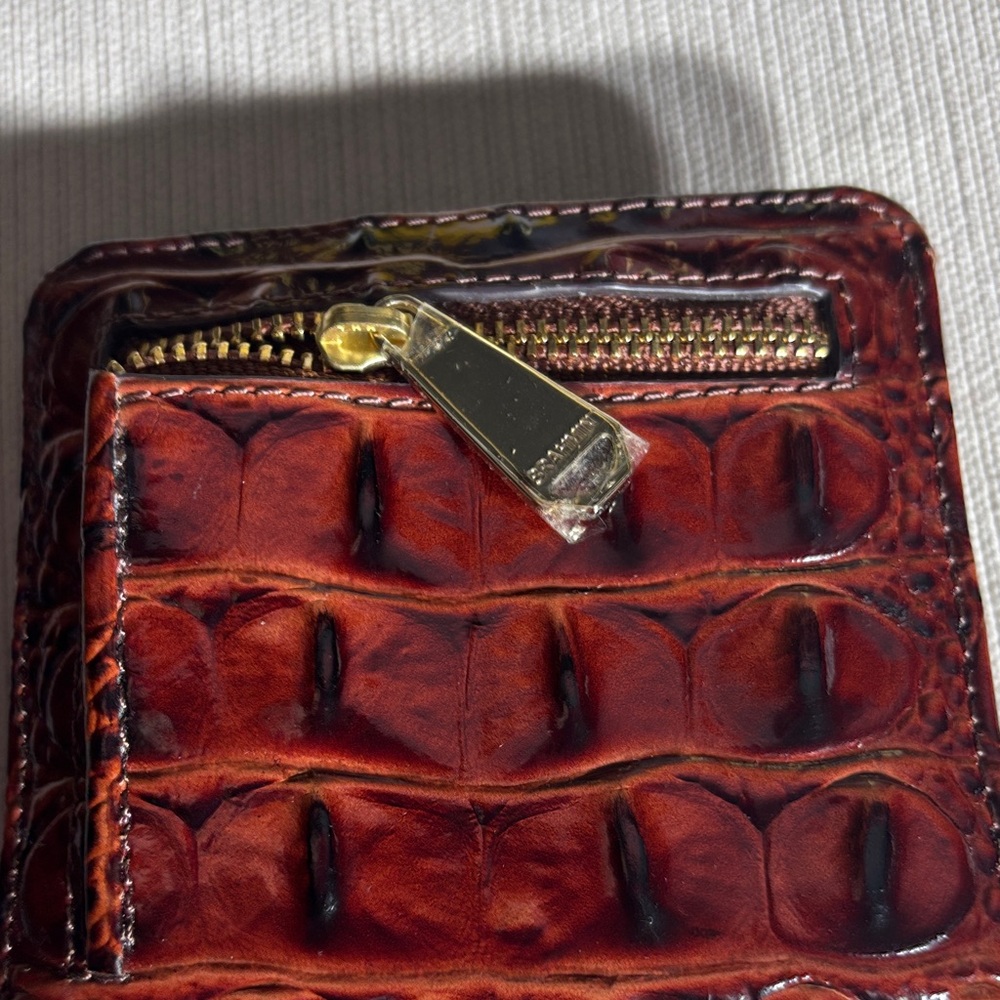 BRAHIM Ady Pecan Melbourne leather mini suri wallet - Picture 3 of 9